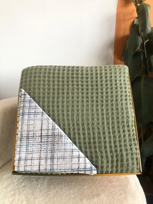 Bella Home Çift Kişilik Throw Cotton Lüks Pike - 4 Parça - Kutulu