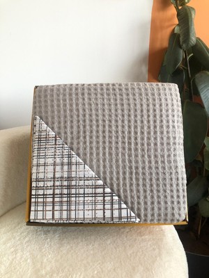 Bella Home Çift Kişilik Throw Cotton Lüks Pike - 4 Parça - Kutulu