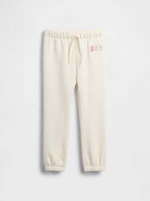 Gap Kız Bebek Kırık Beyaz Relaxed Logo Pull-On Jogger Eşofman Altı