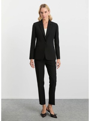 Selen Normal Bel Standart Siyah Kadın Pantolon 25KSL5452