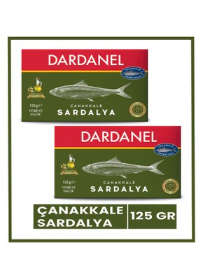 Dardanel Zeytinyağlı Soğuk Sıkım Çanakkale Sardalya 125 gr (2 Paket)