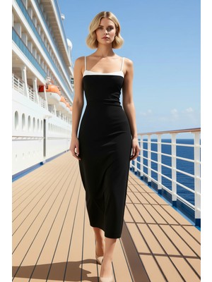 Benerly Kadın Kalp Yaka Ince Askılı Kolsuz Bodycon Kalıp Maxi Örme Elbise Fonksiyonel Dayanıklı Şık