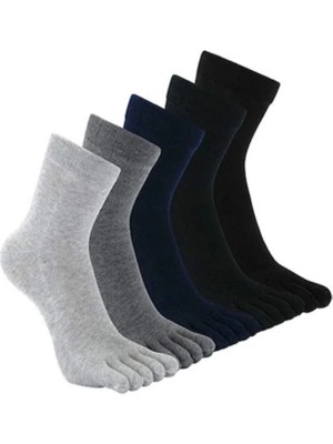 UZN Socks 4 Çift Parmaklı Çorap – Günlük Kullanıma Uygun, Nefes Alabilen, Rahat Kalıp