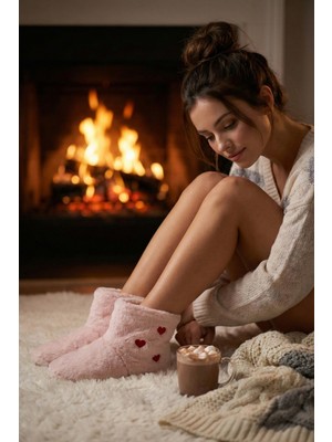 Lela Kalpli Yumuşak Dokulu Peluş Panduf Bayan Panduf 6722005