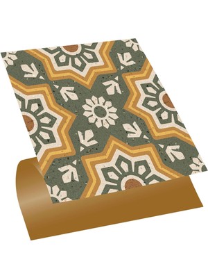 Tink Kendinden Yapışkanlı Duvar kaplama Yeşil Metraj Desenli Pvc Karo 30X30 cm (56 Adet) 5 M²