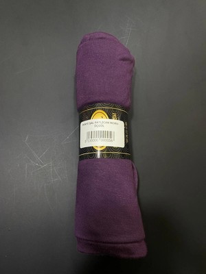 Penye Şal Patlıcan Moru-Üçgül