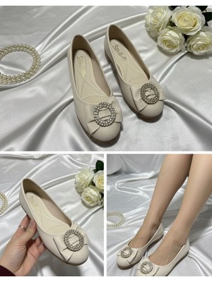 Slipcat Kadın Günlük Rahat Güneş Aksesuarlı Kadın Babet