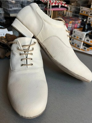 Bitangosu Erkek ,ekru, Deri Yeni Rahat Kalıp 1,5 cm Topuk Tango, Dans ve Salon Ayakkabısı