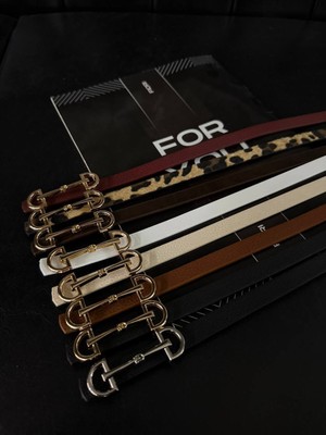 Fiori Uzun Tokalı Ince Kadın Kemeri, Ceket Kemeri, Gömlek Kemeri, Elbise Kemeri