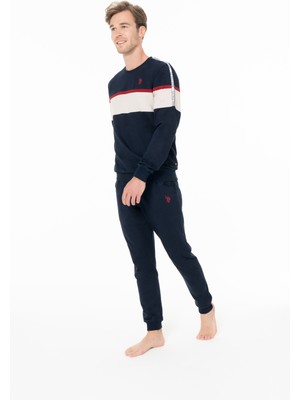 U.s. Polo Assn. Erkek Pamuklu Lisanslı Pijama Takımı 18936-LACİVERT-M