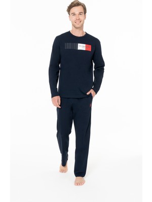 U.s. Polo Assn. Erkek Pamuklu Lisanslı Pijama Takımı 18945-LACİVERT-2XL