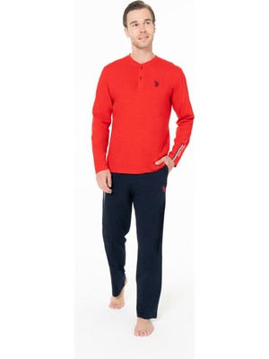 U.s. Polo Assn. U.s. Polo Assn. Erkek Kırmızı Pijama Takım-Kırmızı-Xl