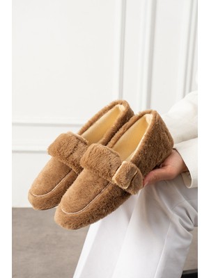 Ultra Yumuşak Panduf  Peluş Kadın Ev Babeti Ses Yapmaz Hafif Taban