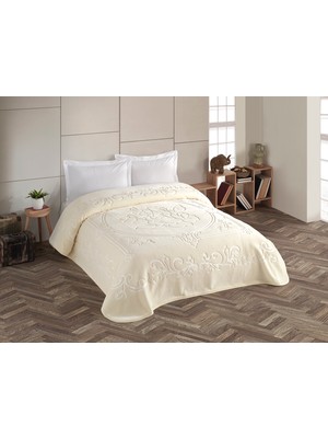 Bella Home Kristal Çift Kişilik Düz Renk Battaniye - 220X240 cm - Orijinal Kutulu