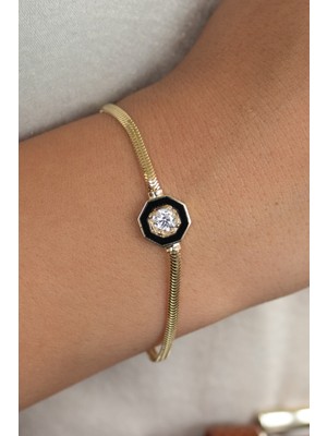 Oroline Kuyumculuk 14 Ayar Çağla Kadın Altın Bileklik