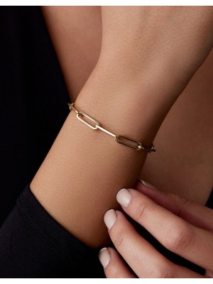 Oroline Kuyumculuk 14 Ayar Altın Ataç Bileklik