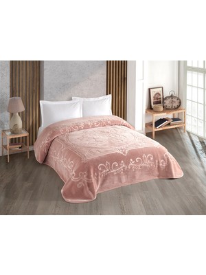 Bella Home Kristal Çift Kişilik Düz Renk Battaniye - 220X240 cm - Orijinal Kutulu