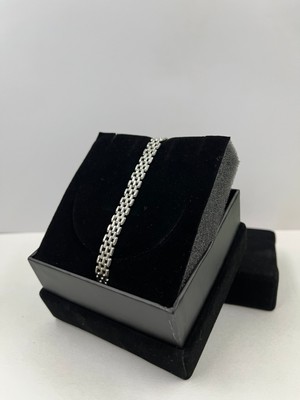 925 Ayar Gümüş Erkek Bileklik (Rodyum Kaplama) – Kalın Kordon | Kadife Kutulu, Şık Hediye