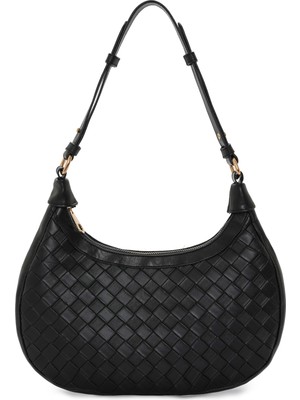 Sergio Giorgianni Granada Örgü Desenli Astarlı Ayarlanabilir Askılı Kadın El ve Omuz Çantası