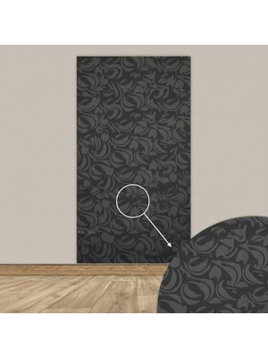 Tink 3D Kendinden Yapışkanlı Akustik Keçe Panel Modern Desenli 52X98 cm 10 Adet(5 M²) Koyu Gri