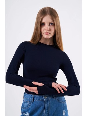 Parmak Geçmeli Bluz