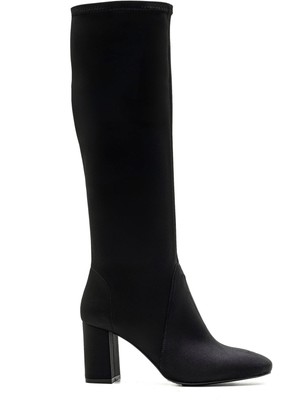 Sofia Baldi Scarty Siyah Tekstil Kadın Topuklu Çizme