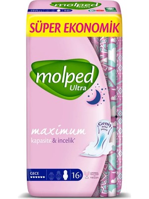 LTG Nova Çocuk Molped Hijyen Anatomik Gece Ped Süper Eko 16 Adet