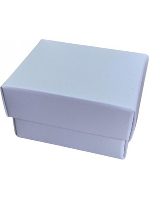 Özer Kutu Özer Beyaz Karton Yüzük Kutusu 50 Li Paket İçi Süngerli Kadınlar İçin Şık Tasarım