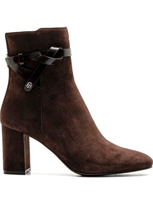 Sofia Baldi Sword Kahve Süet Kadın Topuklu Bot