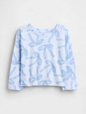 Gap Kız Bebek Açık Mavi Mix & Match Drop-Shoulder T-Shirt