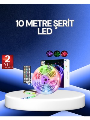 Tunç Line 10 Metre Smart Şerit LED Bluetooth Telefon Kontrollü USB Enerjili