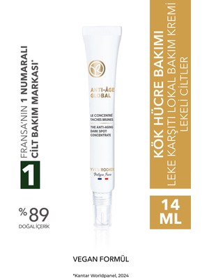 Yves Rocher Yenileyici Leke ve Yaşlanma Karşıtı Bitkisel Kök Hücre Bakımı Anti-Age Global-Vitamin C - Lokal Krem