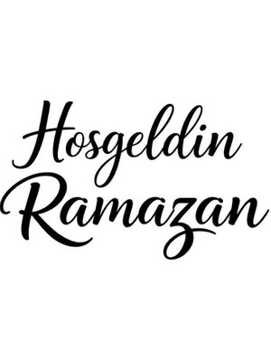 Kıvırcıkyoga Hoşgeldin Ramazan Sticker Araç Oto Vitrin Uyumlu