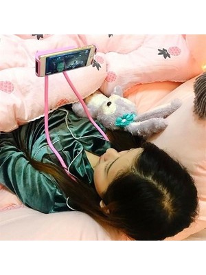 İlk El Grup Boyuna Asılan Ergonomik 360 Derece Cep Telefonu Tutucu Stand