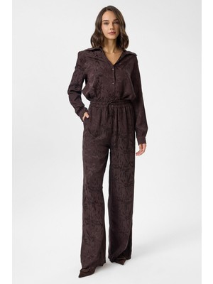 Tiffany & Tomato Desenli Saten Pantolon