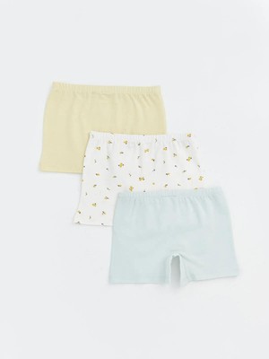 LC Waikiki Çiçekli Kız Çocuk Boxer 3'lü  (W5)