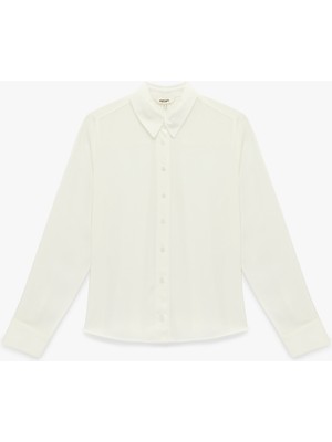 Koton Regular Fit Uzun Kollu Viskon Gömlek