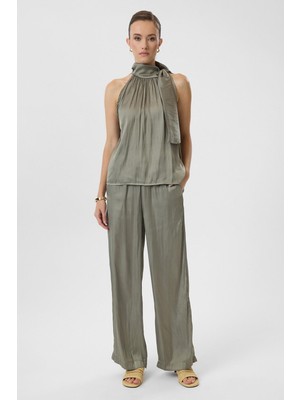 Tiffany & Tomato Cepli Lastikli Saten Pantolon