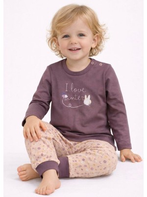 Uzun Kollu Organik Bebek Pijama Takımı