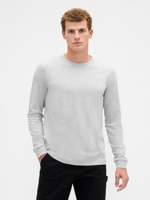 Gap Erkek Gri Everyday Soft Bisiklet Yaka T-Shirt