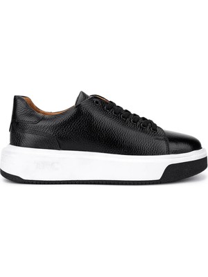Tamer Tanca Erkek Hakiki Deri Siyah Sneakers & Spor Ayakkabı 222 70213 Erk Ayk SK25-26 Sıyah Dr