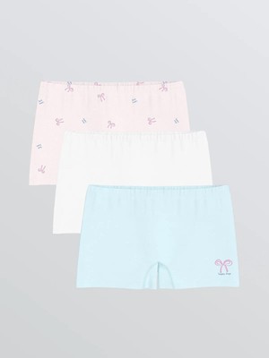LC Waikiki Baskılı Kız Çocuk Boxer 3'lü  (W5)