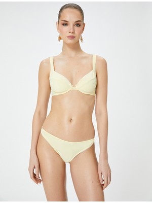 Koton Basic Bikini Altı Işleme Detaylı Normal Bel