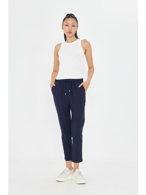 Tiffany & Tomato Beli Lastikli Fleto Cepli Pantolon