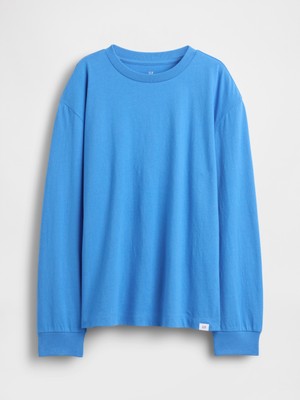 Gap Erkek Çocuk Açık Mavi Relaxed T-Shirt