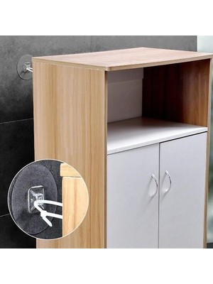 İlk El Grup Yapışkanlı Eşya Sabitleyici Aparat Deprem Güvenliği Çocuk Koruma Sabitleme Aparatı 1 Çift