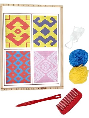 Halı Dokuma Tezgahı ve Seti – Ahşap Halı Dokuma Projesi