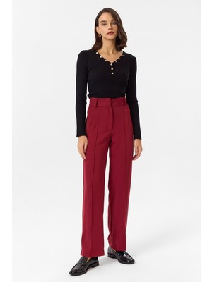 Tiffany & Tomato Önü Çimalı Palazzo Atlas Pantolon