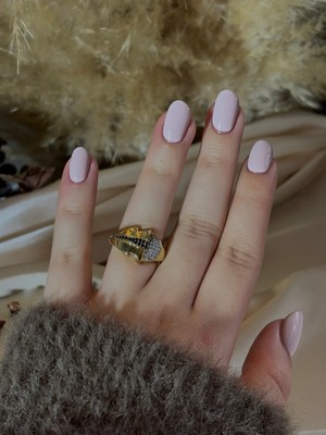 Twılıght Siyah Zirkon Taş Detaylı Altın Kaplama Yüzük