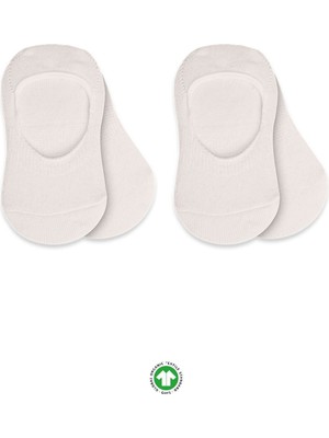 Bistyle 2'li Penye Babet Silikonlu Basic Çorap 30104 Ekru Ekru